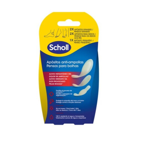 Scholl Penso Bolhas Grandex2 Pequenox2 Dedox1