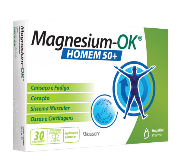 Magnesium-Ok Homem 50+ Comprimidos X30