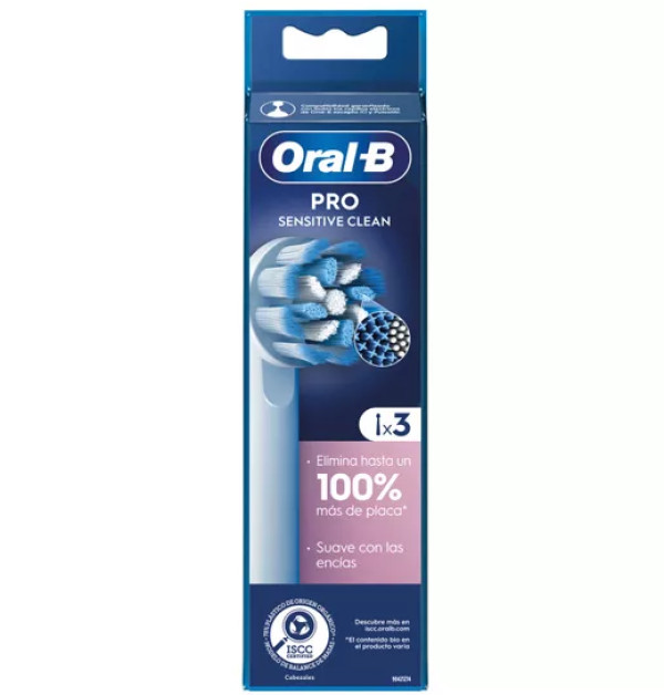 Oral B Sensitive Clean Recarga Escova Elétrica X3