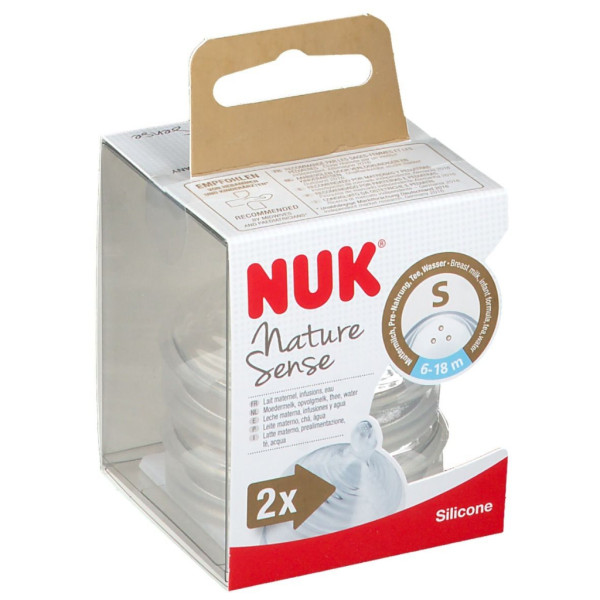 Nuk Nature Sense Tetina Soft Silicone S X2