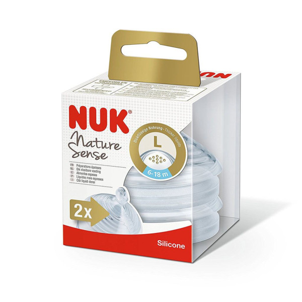 Nuk Nature Sense Tetina Soft Silicone L X2