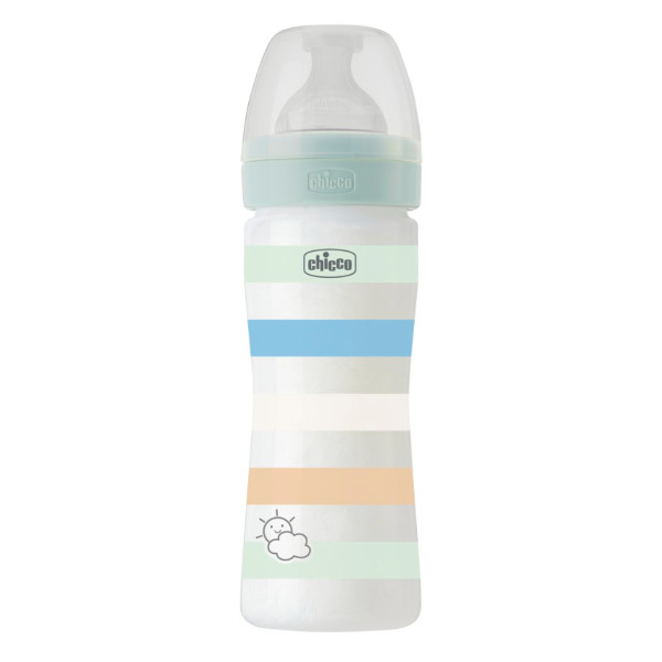 Biberão Chicco Well-Being Plástico Verde 250ml Fluxo Médio