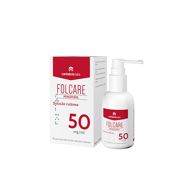 Folcare, 50 mg/mL -60 mL x 1 solução cutânea