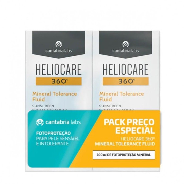 Heliocare360 Fluido Mineral Tolerance spf50 50Ml x 2