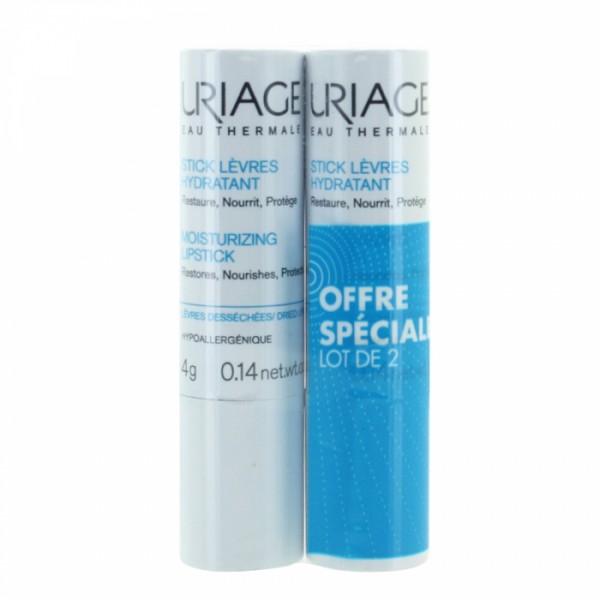 Uriage Duo Stick Labial 2 x 4 g com Desconto de 50%