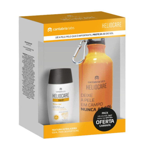 Heliocare 360° Water gel textura ultra ligeira SPF50+ 50 ml com Oferta de Garrafa