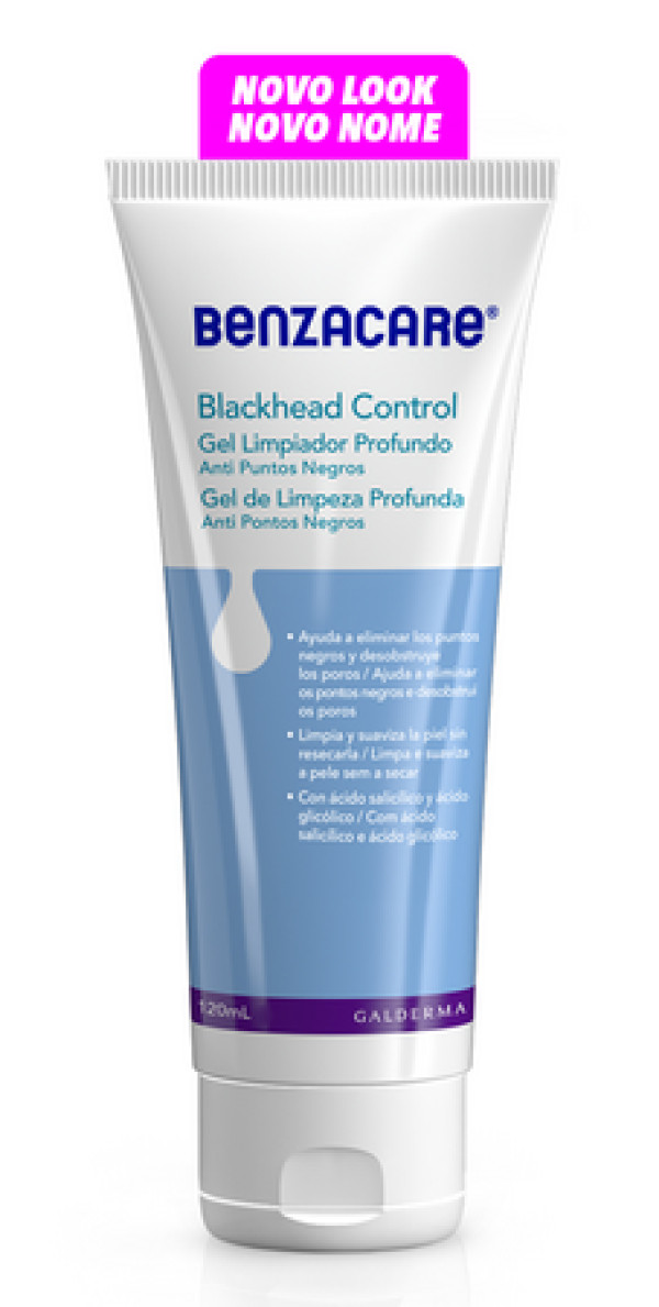 Benzacare Blackhead Control Gel Limpeza Profunda 120ml