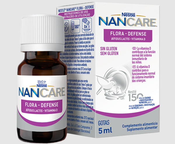 Nancare Flora-Defense Bifidus lactis -Vitamina D Gotas 5Ml