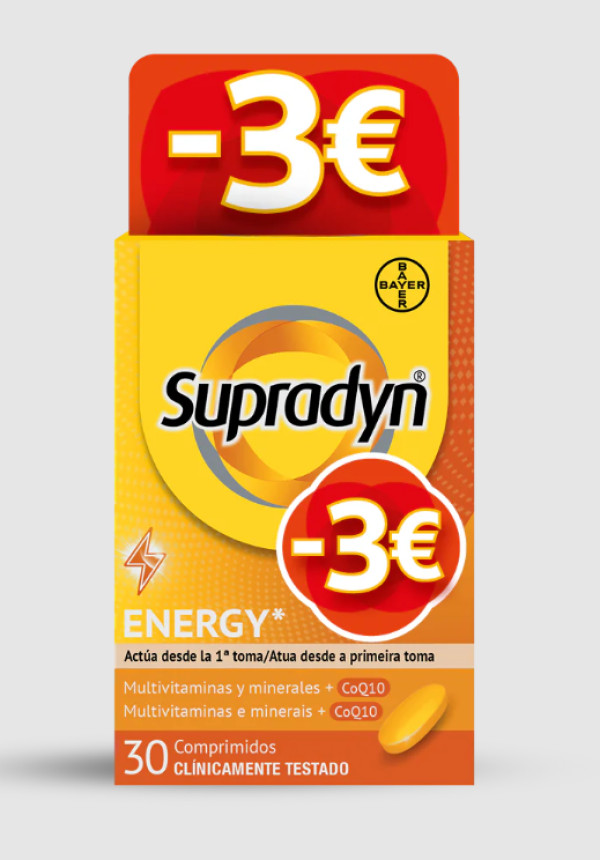 Supradyn Energy Comprimidos X30 Desconto 3€