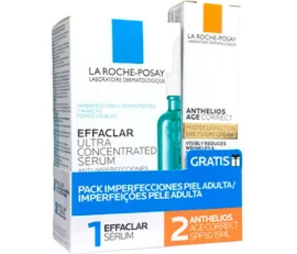 Lrposay Effaclar Sérum Ultra 30ml + Age Correct SPF50 15ml