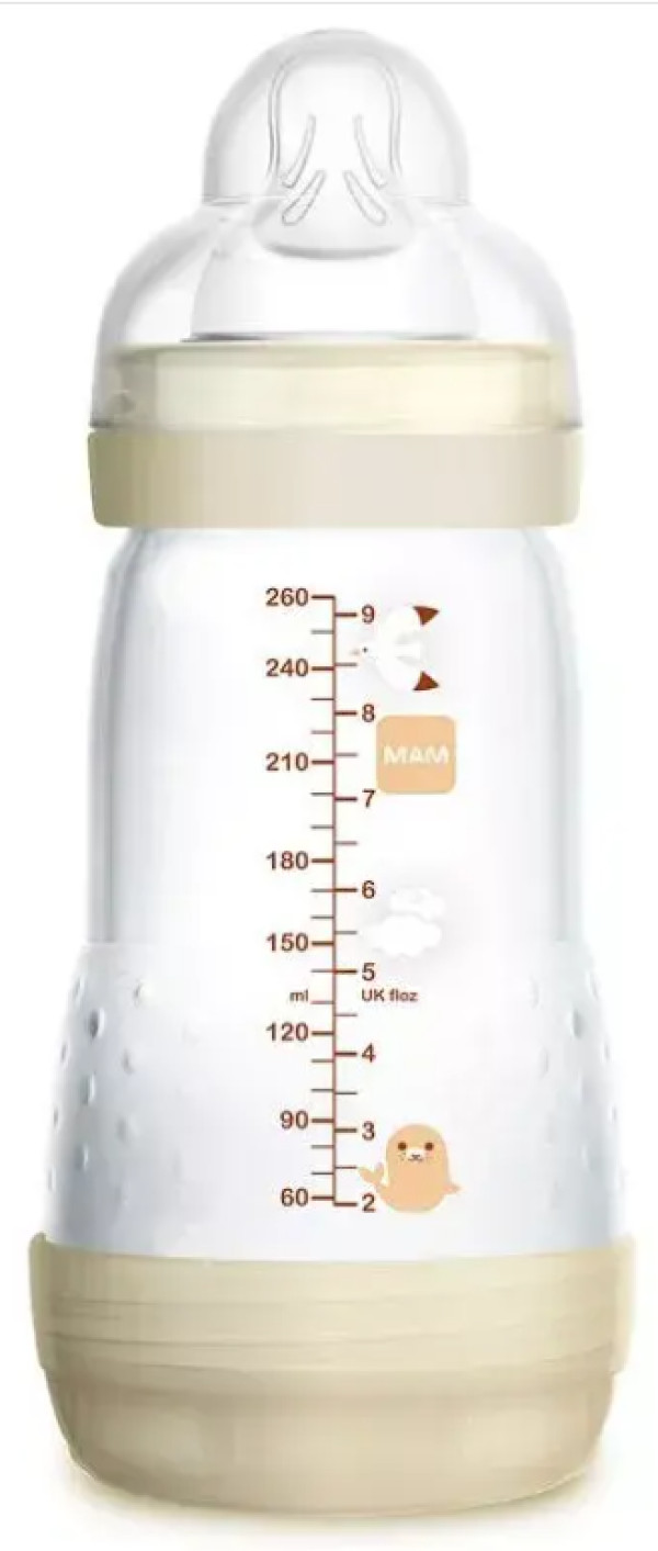 Mam Anticolic Biberão Anticólica 260Ml Marfim 2M+