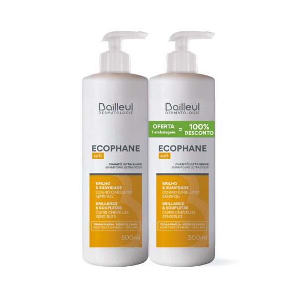 Biorga Ecophane Duo Champô Ultra Suave 2 x 500 ml com Oferta de 2ª Embalagem