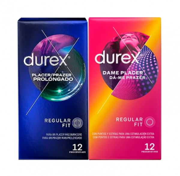 Durex Prazer Prolongado + Dame Prazer 12+12