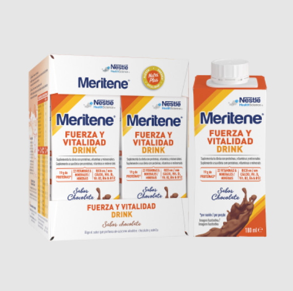 Meritene Força Vitalidade Drink Chocolate 180Mlx4