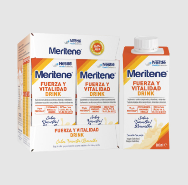 Meritene Força Vitalidade Drink Baunilha 180Mlx4