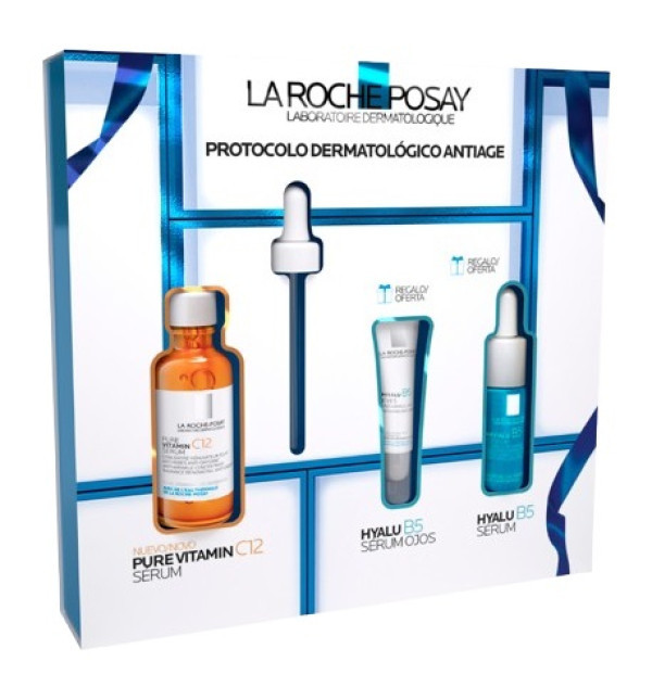Lrposay Pure Vitamin C12 + Oferta Hyalu B5 Olhos 5ml+ Mini Hyalu B5 10ml