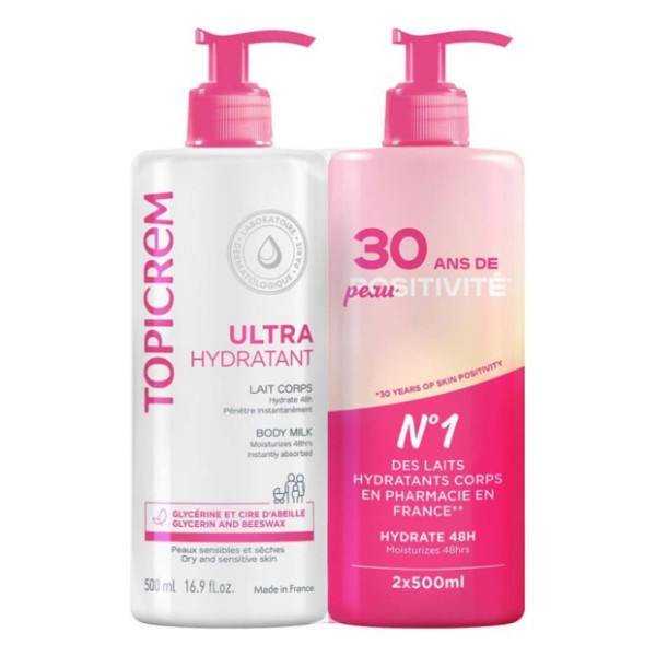 Topicrem Ultra Hidratante Corpo 500Ml X2