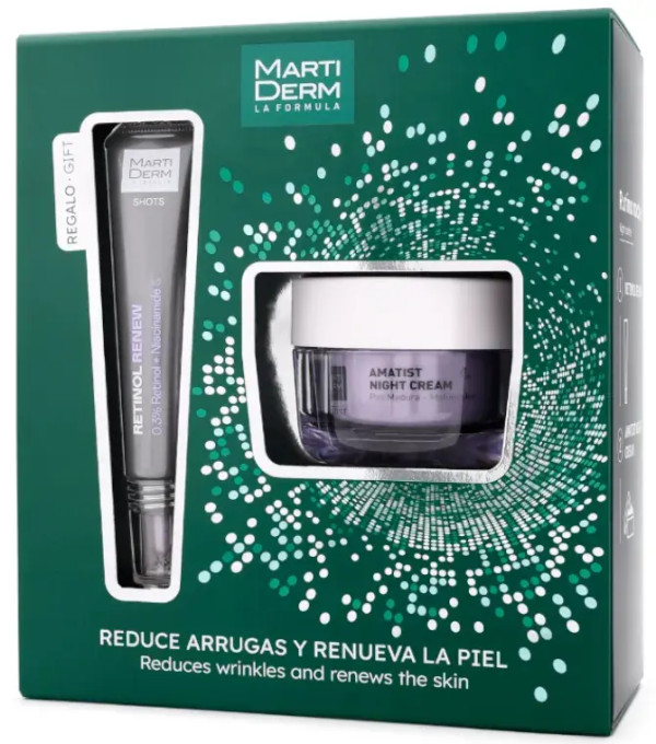 Martiderm Kit Natal Amatist Noite + Oferta Shot Retinol Renew