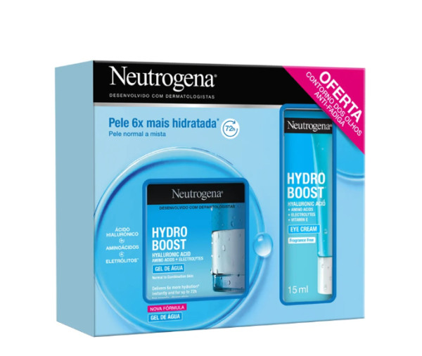 Neutrogena Hydro Boost Gel Água 50ml + Creme Olhos 15ml