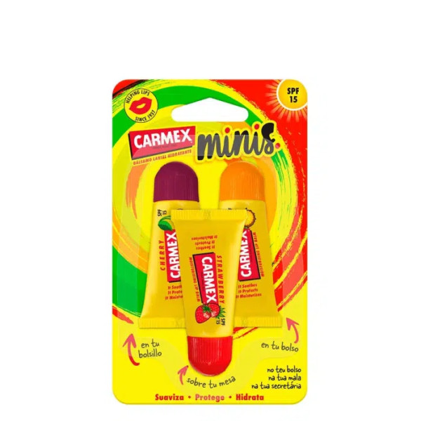 Carmex Tubo Hidratante Labial Spf15 Minis 5G X3