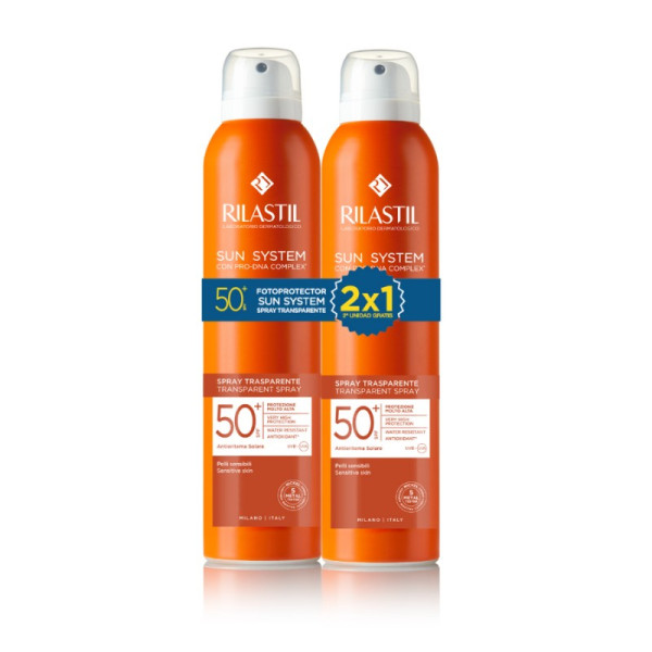 Rilastil Sun System Spray Transparente SPF 50+ (200Mlx2 2=1)