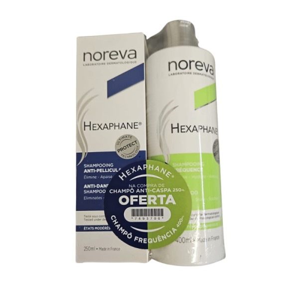 Noreva Hexaphane Champô Anti-Caspa 250 ML +OFERTA Champô Frequência 400 ML