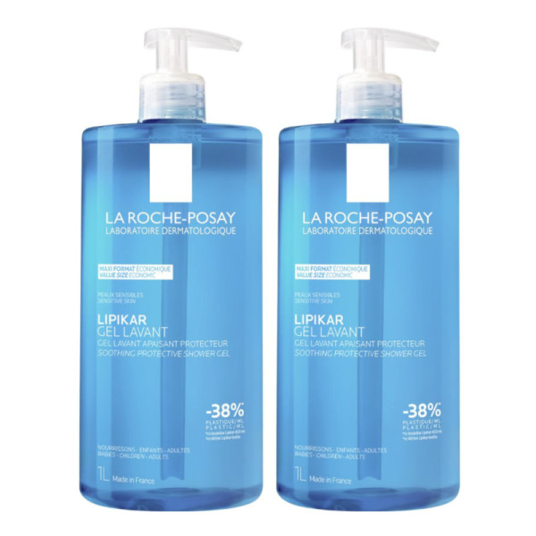 La Roche Posay Lipikar Gel Lavante 1L X2