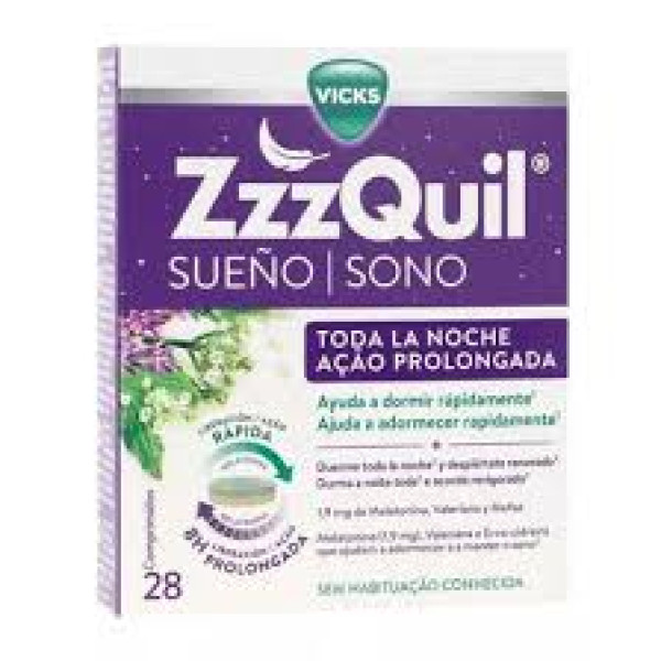 Zzzquil Sono Ação Prolongada Comprimidos X28