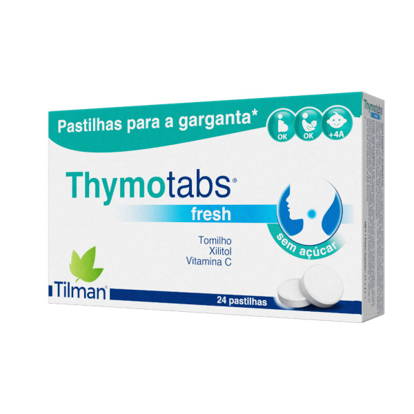 Thymotabs Fresh Pastilhas Garganta X24
