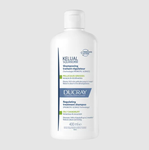 Ducray Kelual-Squanorm Champô Caspa Oleosa 400Ml