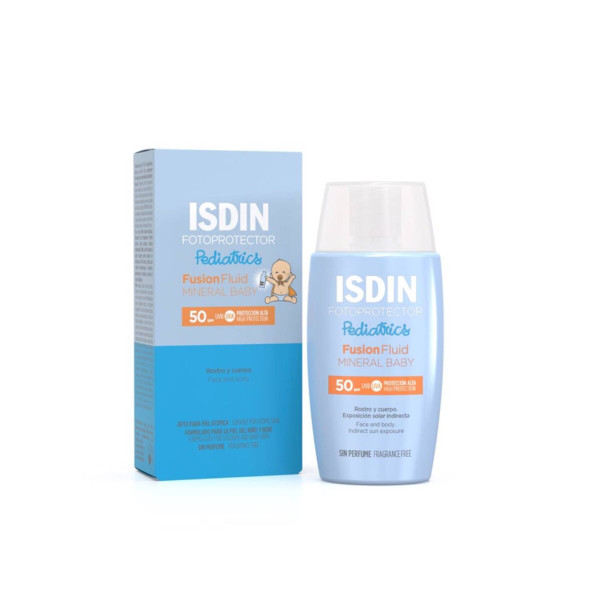 Fotoprotetor Isdin Pediatric Fusion Fluid Mineral Baby Spf50 50Ml