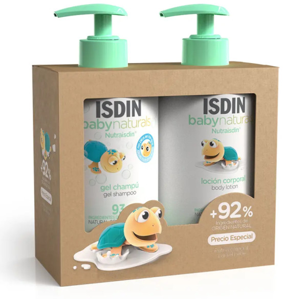 Isdin Baby Naturals Gel Champô 400ml + Loção 400ml