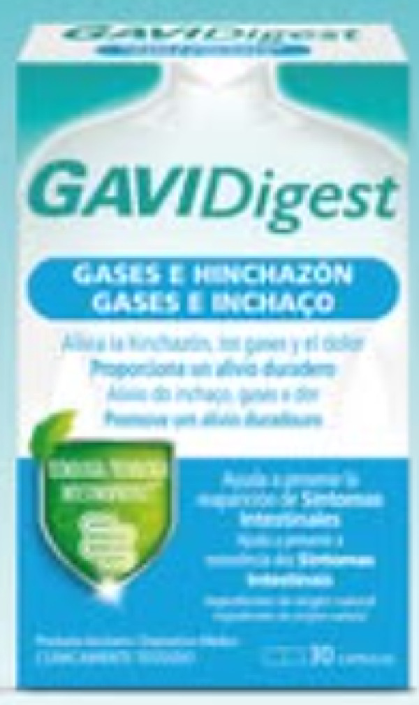 Gavidigest Gases E Inchaço Cáps X30