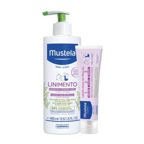 Mustela Muda Linimento Fralda 400+Creme 123 50 Pesp