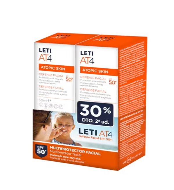 Letiat4 Defense Facial Spf50+ 50Ml x2