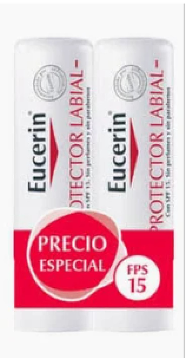 Eucerin pH5 PACK DUPLO Lip Active Stick Labial Hidratante SPF20 2x4,8g