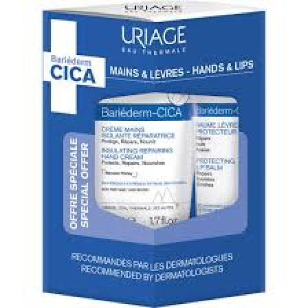 Uriage Bariederm Cica Creme de  Maos+ Bálsamo Labial