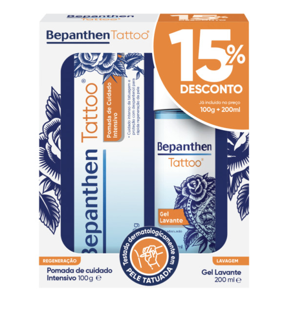 Bepanthen Tattoo Pomada 100g + Gel Lavante 200ml -15%