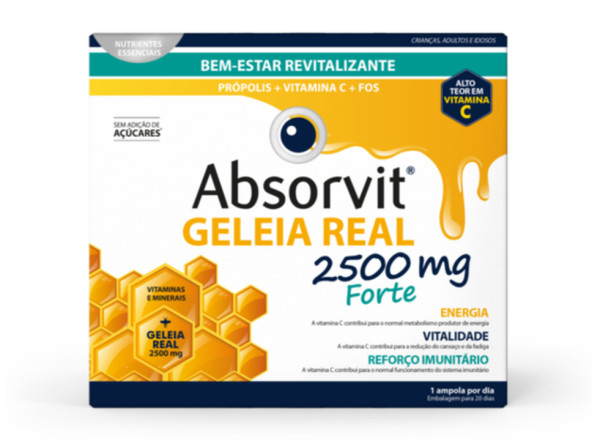 Absorvit Geleia Real 2500Mg Forte 15Mlx20