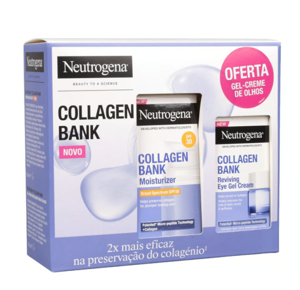 Neutrogena Collagen Bank Creme Spf30 + Gel-Creme Contorno Olhos