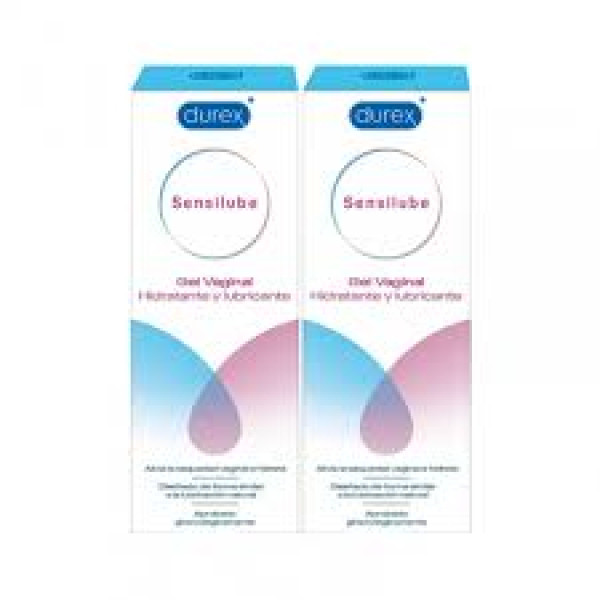 Durex Sensilube - Gel Vaginal Lubrificante Duo (40ml X2) -50% 2ª Unidade