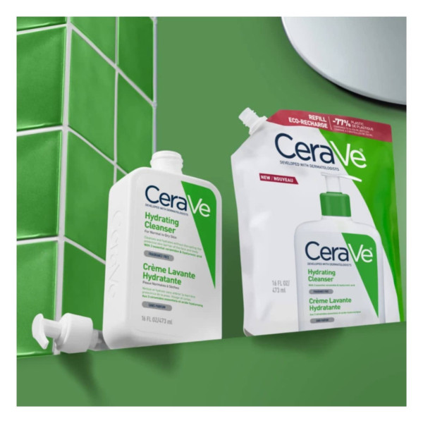 Cerave Creme Hidratante de Limpeza 473Ml + Recarga