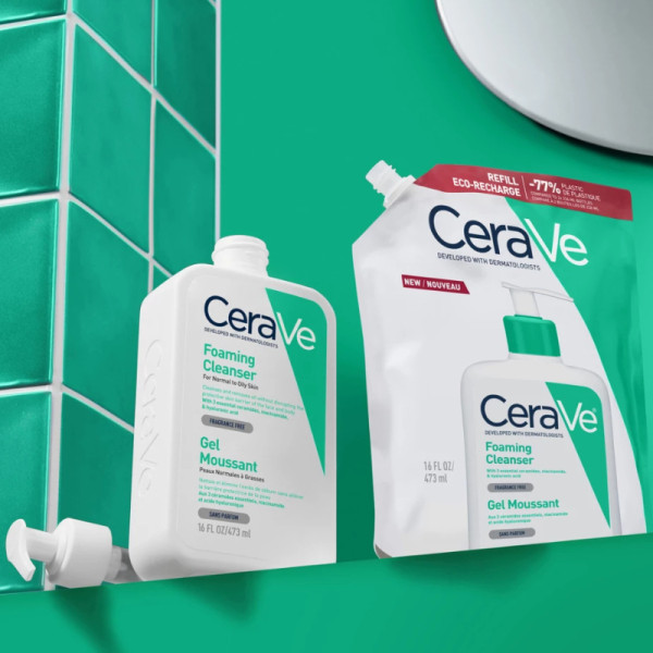 Cerave Gel Esp Limp 473Ml+Recarga