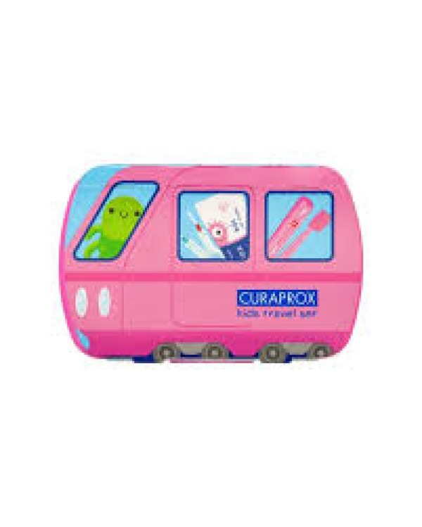 Curaprox Kids Kit Viagem Rosa
