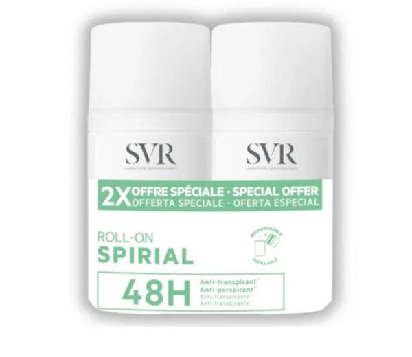 Svr Spirial Duo Roll-on desodorizante 2 x 50 ml com Oferta de 2ª Embalagem