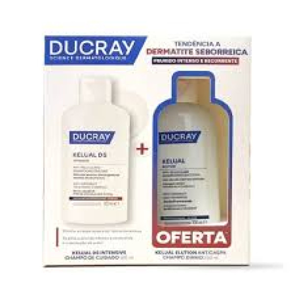 Ducray Kelual DS Intensive Champô 100 ml +Of Ducray Elution Champô 200 ml