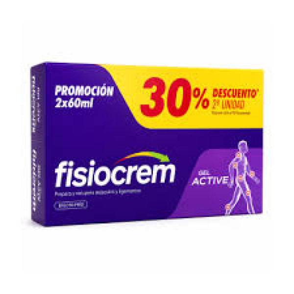 Fisiocrem Cream Active 60Mlx2 -30% 2º unidade