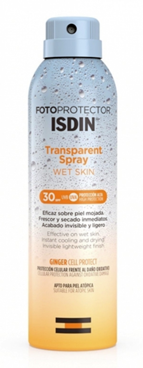 Fotoprotetor Isdin Transparente Spray Wet Skin SPF30 250ml