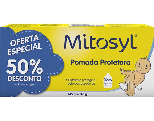 Mitosyl Duo Pomada protetora 2 x 145 g com Metade do Preço na 2ª Embalagem