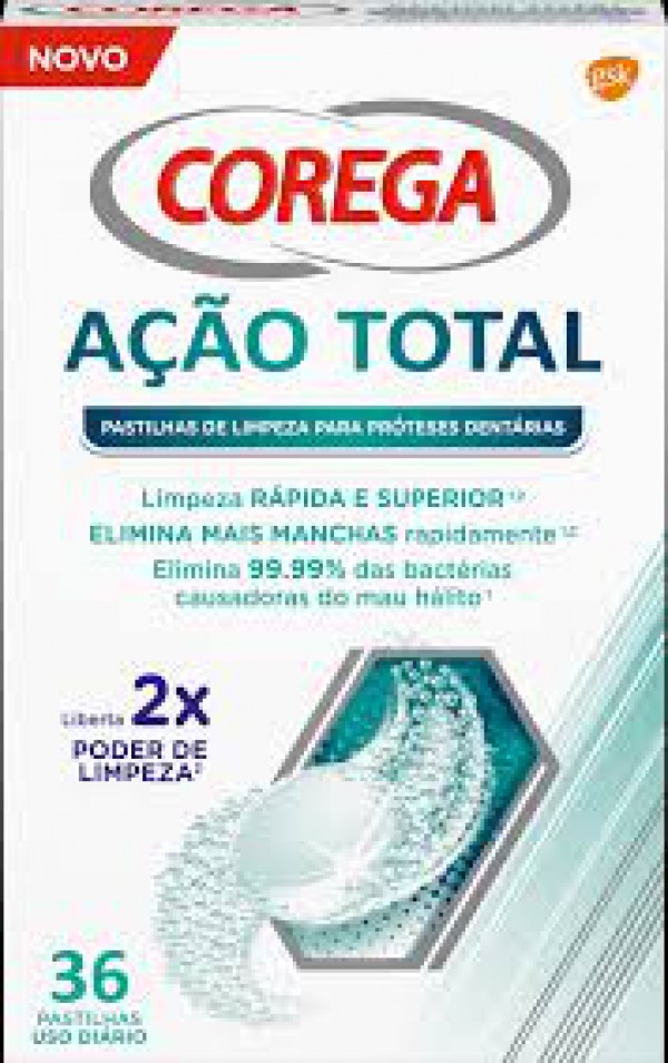 Corega Acao Total Past Limp Diaria X36